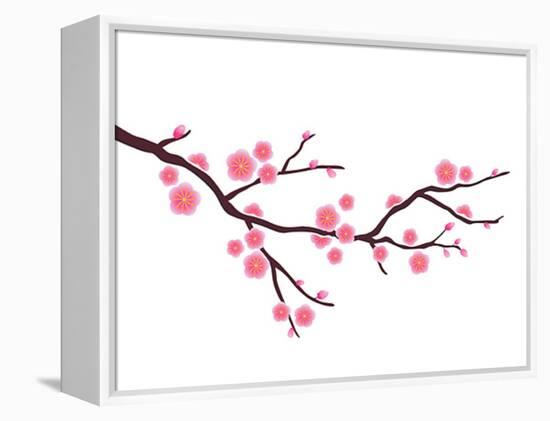 Cherry Blossom In Spring Time-photosoup-Framed Stretched Canvas