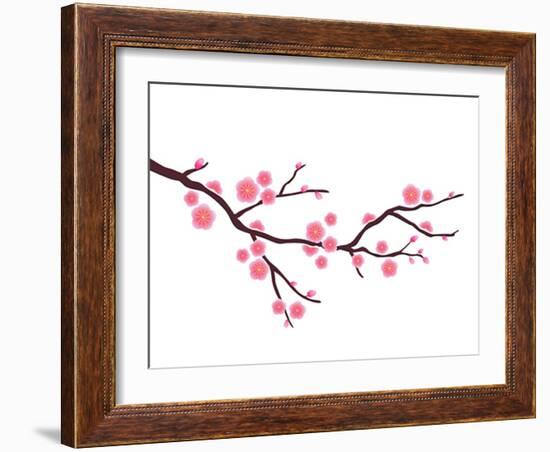 Cherry Blossom In Spring Time-photosoup-Framed Premium Giclee Print