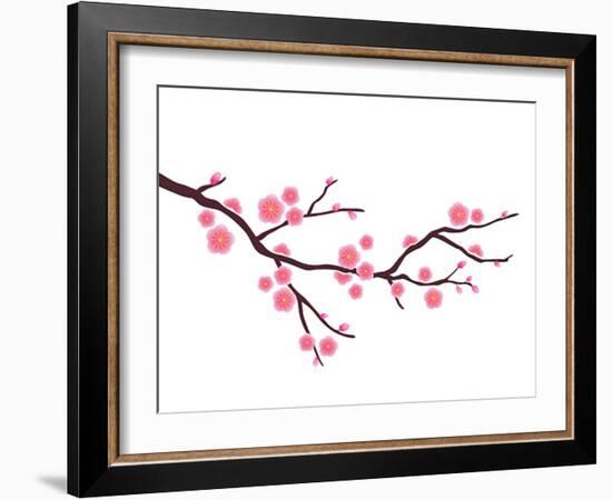 Cherry Blossom In Spring Time-photosoup-Framed Premium Giclee Print