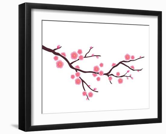 Cherry Blossom In Spring Time-photosoup-Framed Premium Giclee Print
