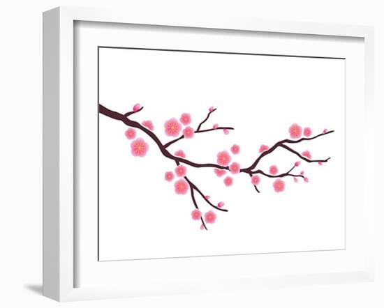 Cherry Blossom In Spring Time-photosoup-Framed Premium Giclee Print