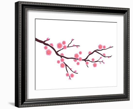 Cherry Blossom In Spring Time-photosoup-Framed Premium Giclee Print