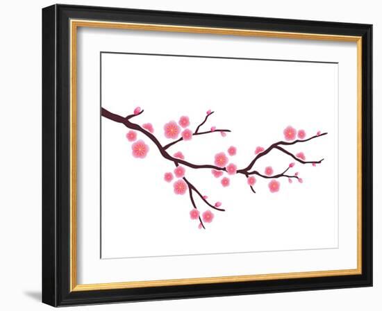 Cherry Blossom In Spring Time-photosoup-Framed Premium Giclee Print