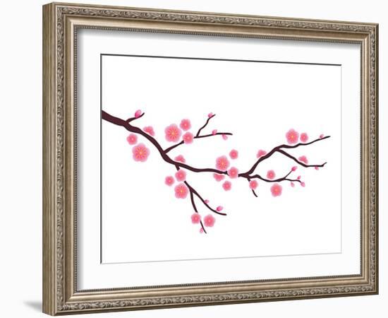 Cherry Blossom In Spring Time-photosoup-Framed Art Print