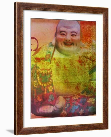 Cherry Blossom Zen Boss-Ricki Mountain-Framed Art Print