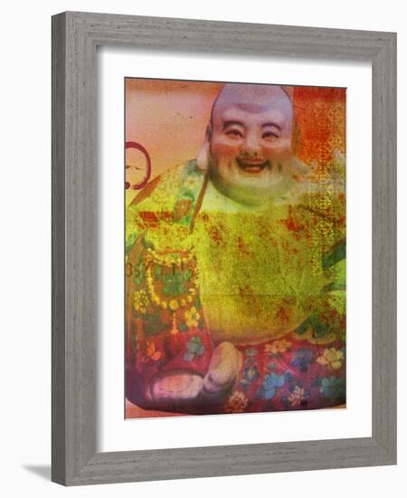 Cherry Blossom Zen Boss-Ricki Mountain-Framed Art Print