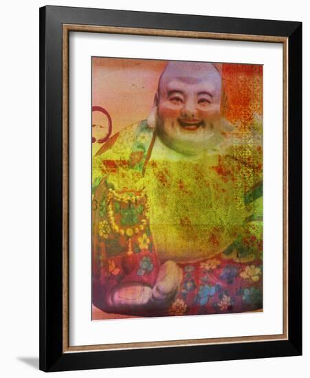 Cherry Blossom Zen Boss-Ricki Mountain-Framed Art Print