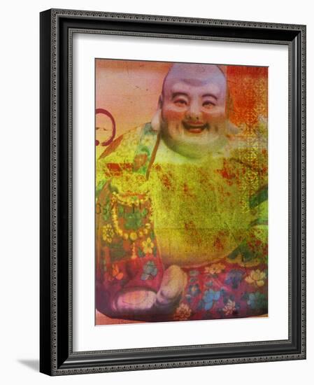 Cherry Blossom Zen Boss-Ricki Mountain-Framed Art Print