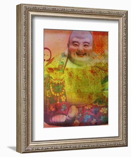 Cherry Blossom Zen Boss-Ricki Mountain-Framed Art Print