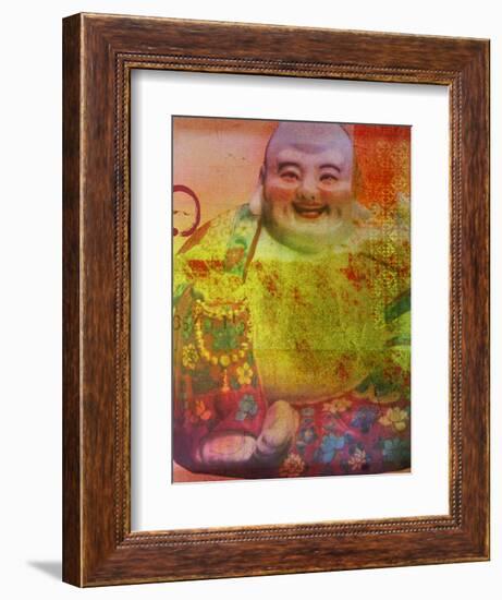 Cherry Blossom Zen Boss-Ricki Mountain-Framed Art Print