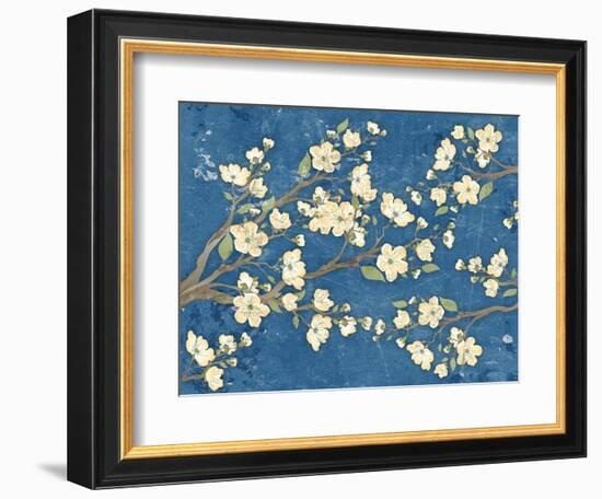 Cherry Blossoms Blue-Diane Stimson-Framed Art Print