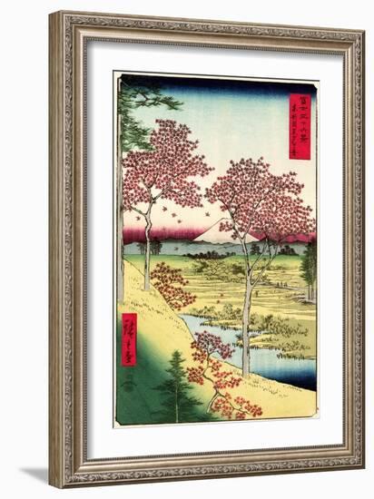 Cherry Blossoms Japanese Woodblock Print-null-Framed Premium Giclee Print
