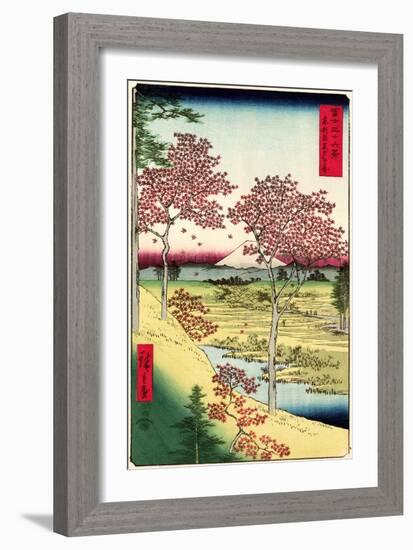 Cherry Blossoms Japanese Woodblock Print-null-Framed Premium Giclee Print