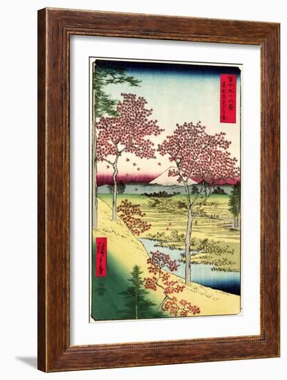 Cherry Blossoms Japanese Woodblock Print-null-Framed Premium Giclee Print