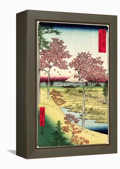 Cherry Blossoms Japanese Woodblock Print-null-Framed Stretched Canvas