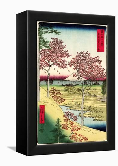 Cherry Blossoms Japanese Woodblock Print-null-Framed Stretched Canvas