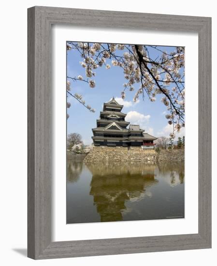 Cherry Blossoms, Matsumoto Castle, Matsumoto City, Nagano Prefecture, Honshu Island, Japan,Asia-Christian Kober-Framed Photographic Print