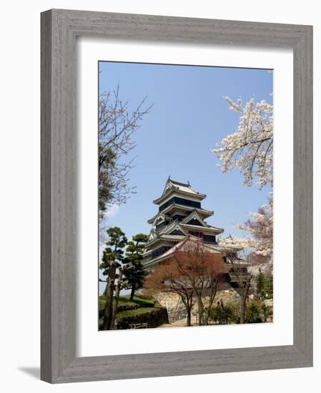 Cherry Blossoms, Matsumoto Castle, Matsumoto City, Nagano Prefecture, Honshu Island, Japan,Asia-Christian Kober-Framed Photographic Print