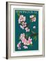 Cherry Blossoms - Washington DC-Lantern Press-Framed Art Print