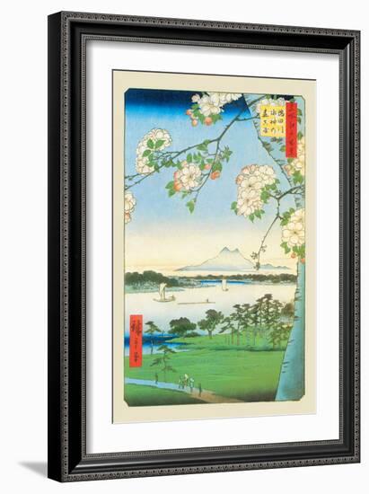 Cherry Blossoms-Ando Hiroshige-Framed Premium Giclee Print