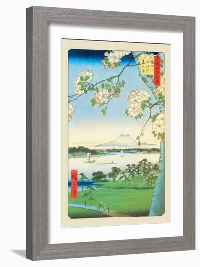 Cherry Blossoms-Ando Hiroshige-Framed Art Print