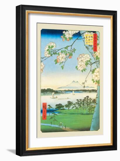 Cherry Blossoms-Ando Hiroshige-Framed Art Print