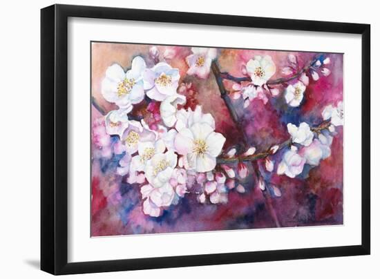 Cherry Blossoms-Joanne Porter-Framed Giclee Print