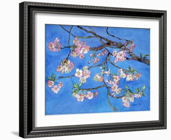 Cherry Blossoms-Sharon Pitts-Framed Giclee Print