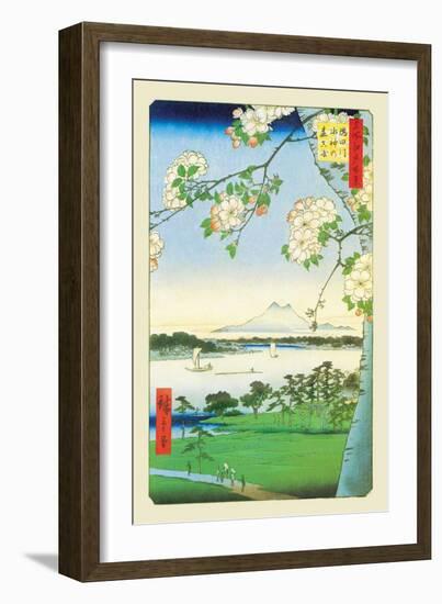 Cherry Blossoms-Ando Hiroshige-Framed Art Print