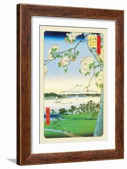 Cherry Blossoms-Ando Hiroshige-Framed Art Print