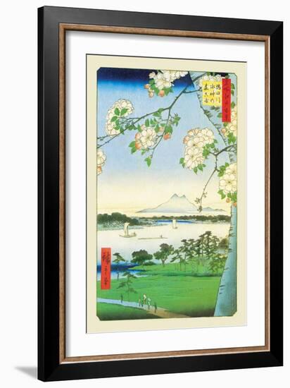 Cherry Blossoms-Ando Hiroshige-Framed Art Print