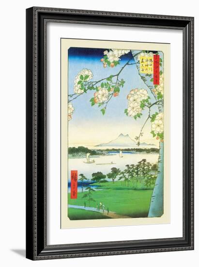 Cherry Blossoms-Ando Hiroshige-Framed Art Print