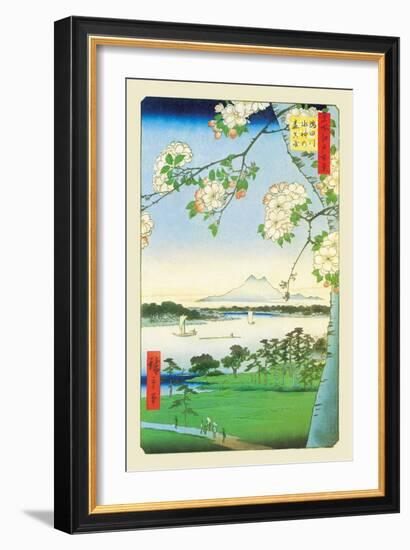 Cherry Blossoms-Ando Hiroshige-Framed Art Print