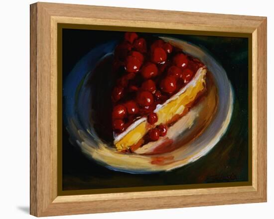 Cherry Cheesecake-Pam Ingalls-Framed Premier Image Canvas