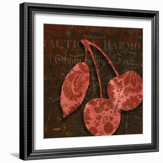 Cherry Damask-Diane Stimson-Framed Art Print