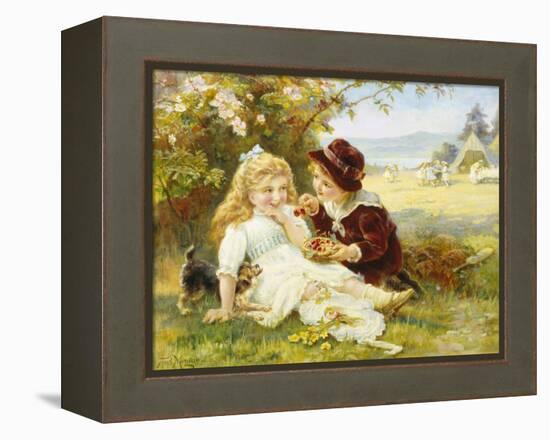 Cherry Earrings-Frederick Morgan-Framed Premier Image Canvas