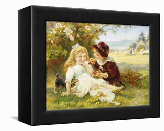 Cherry Earrings-Frederick Morgan-Framed Premier Image Canvas