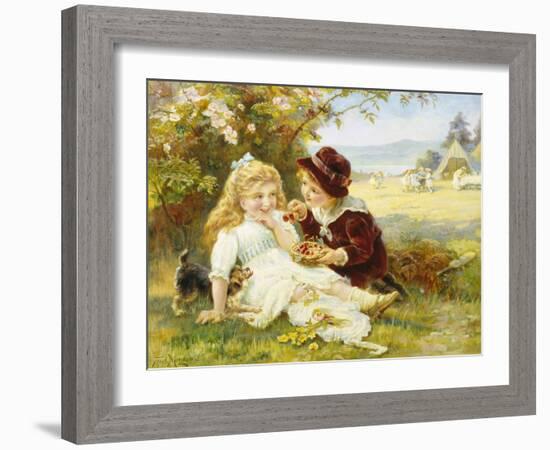 Cherry Earrings-Frederick Morgan-Framed Giclee Print