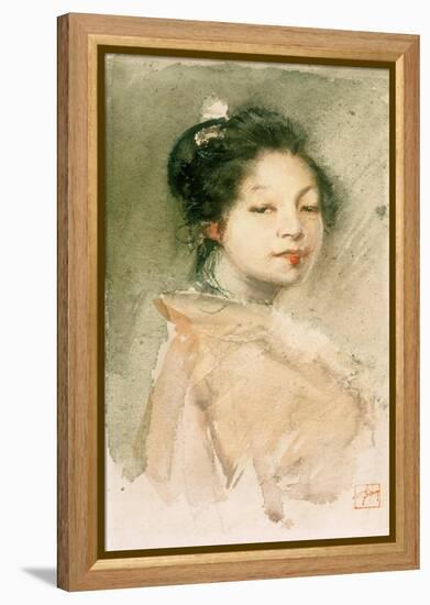 Cherry Lips, C.1891-Robert Frederick Blum-Framed Premier Image Canvas