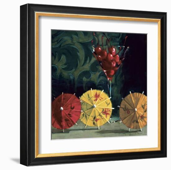 Cherry Martini-Cathy Lamb-Framed Giclee Print