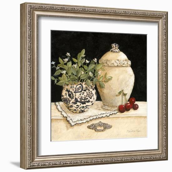 Cherry Still Life-Charlene Winter Olson-Framed Art Print