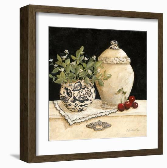 Cherry Still Life-Charlene Winter Olson-Framed Art Print