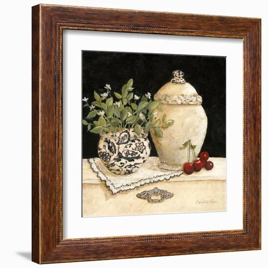 Cherry Still Life-Charlene Winter Olson-Framed Art Print