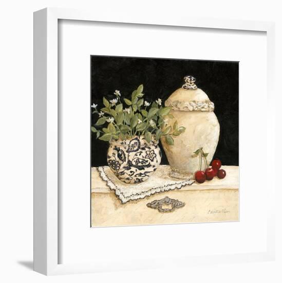 Cherry Still Life-Charlene Winter Olson-Framed Art Print