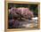 Cherry Tree Blossoms Over Rock Garden in the Japanese Gardens, Washington Park, Portland, Oregon-Janis Miglavs-Framed Premier Image Canvas