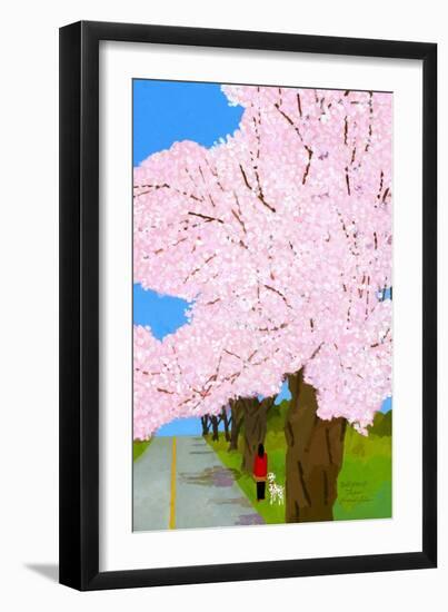 cherry trees-Hiroyuki Izutsu-Framed Giclee Print