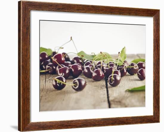 Cherry, Wood, Board, Brown, Red, Nature, Harvest, Fruit-Axel Killian-Framed Photographic Print