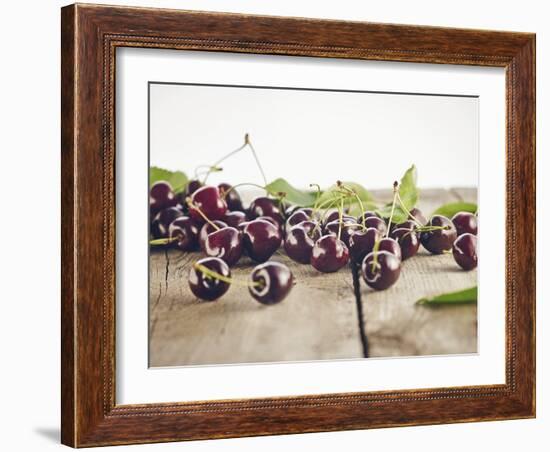 Cherry, Wood, Board, Brown, Red, Nature, Harvest, Fruit-Axel Killian-Framed Photographic Print