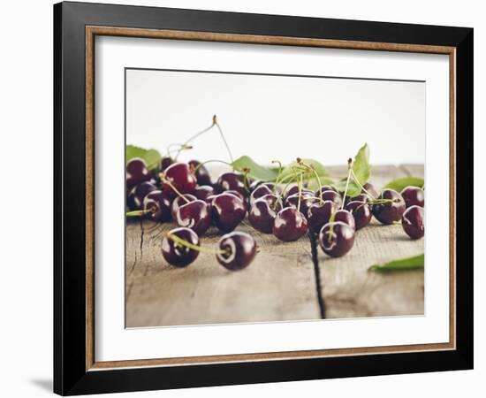 Cherry, Wood, Board, Brown, Red, Nature, Harvest, Fruit-Axel Killian-Framed Photographic Print