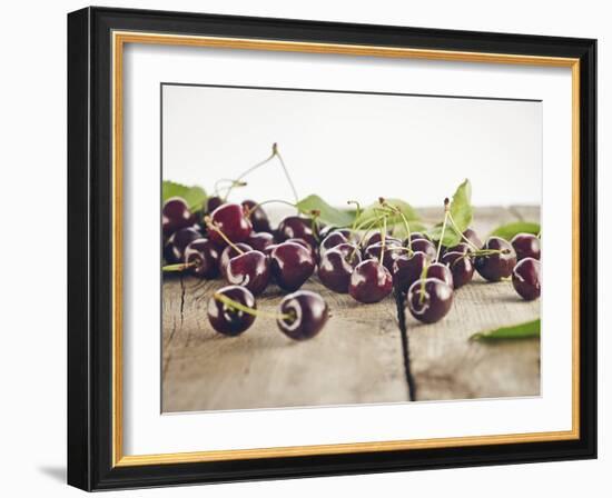 Cherry, Wood, Board, Brown, Red, Nature, Harvest, Fruit-Axel Killian-Framed Photographic Print